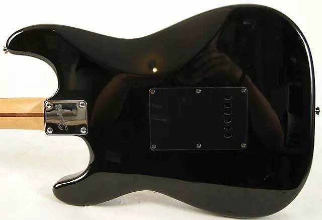 2004 Squier Black And Chrome Standard Stratocaster
