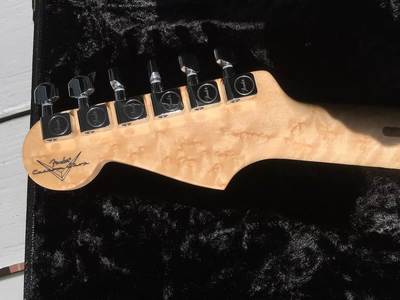2014 Custom Deluxe Stratocaster headstock back