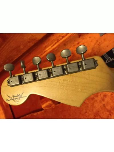 1960 Stratocaster Relic With Matching Headstock, Headstock Back