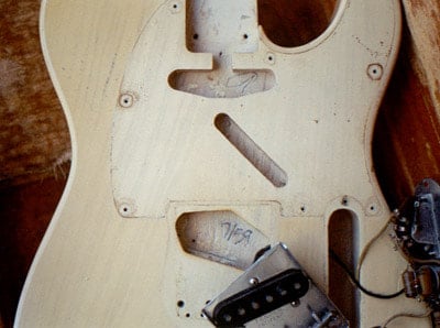 After early 1951, all Telecaster style guitars had cavities for both pickups, whether single or dual pickups. 1959 Esquire, Courtesy of Real Vintage