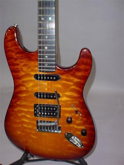 American Deluxe Stratocaster qMT HSS Body front