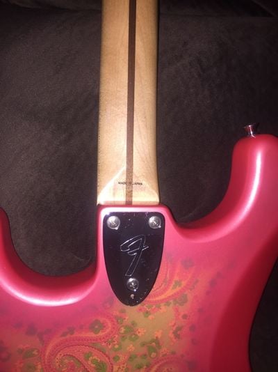 Paisley Stratocaster for Export neck plate