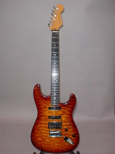American Deluxe Stratocaster QMT HSS front