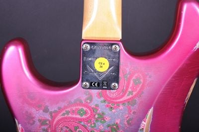 Limited 1968 Paisley Stratocaster Relic neck plate