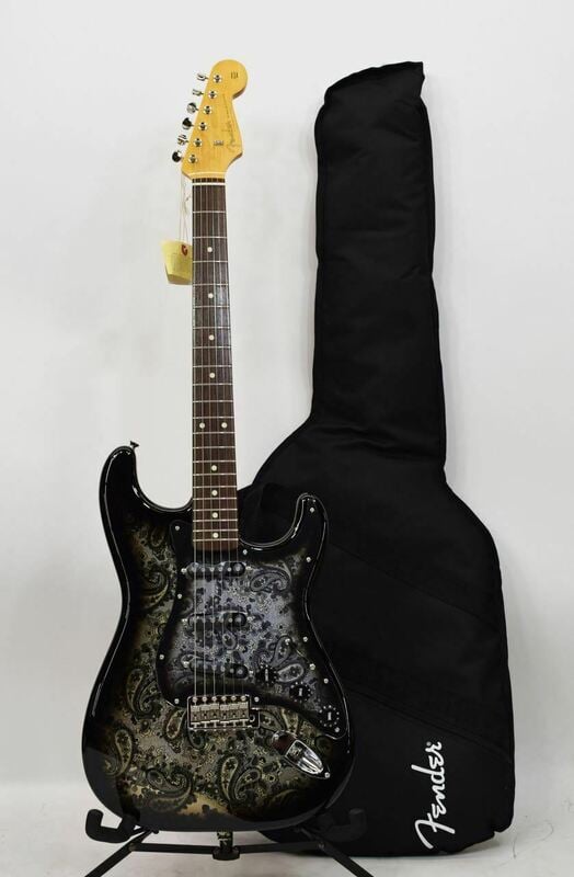 Black Paisley Stratocaster Case