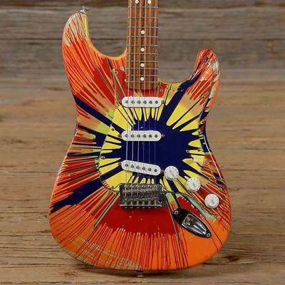 Splatter Stratocaster orange