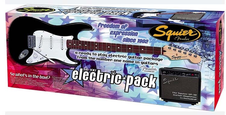 Note the headstock of the guitar pictured in the box: it does not seem a SE-100!