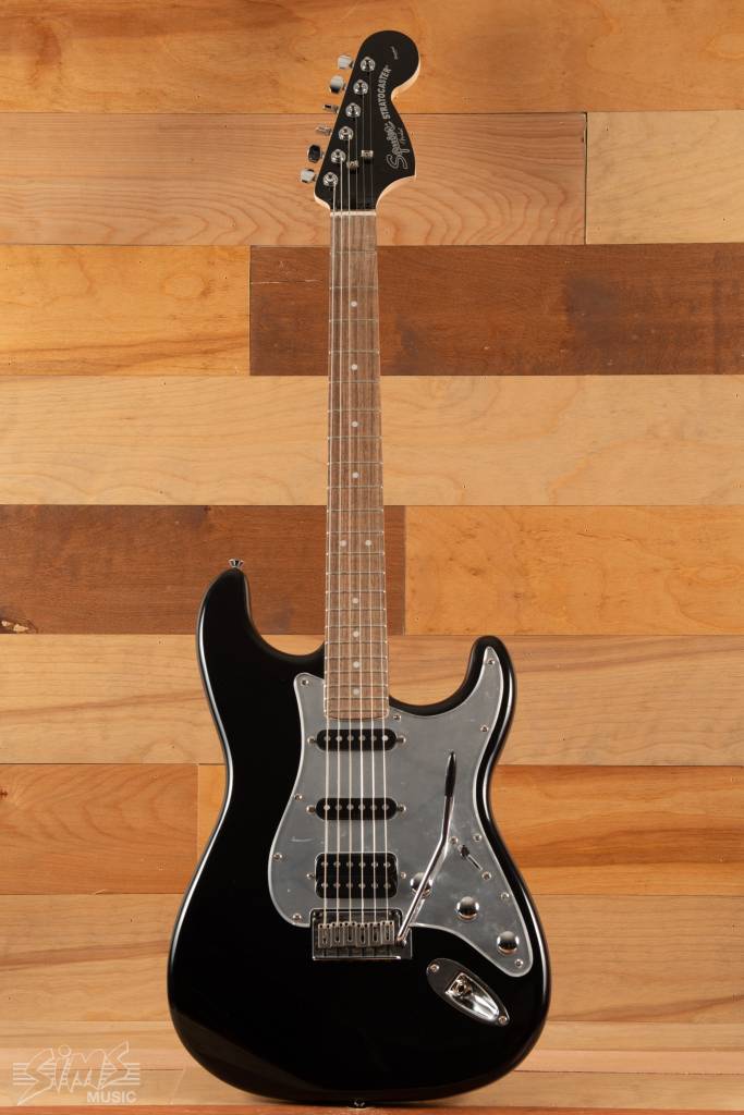 2018 Squier Black And Chrome Standard Stratocaster