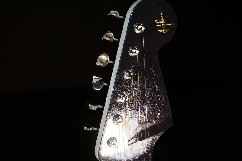 Andy Summers Monochrome stratocaster Headstock front