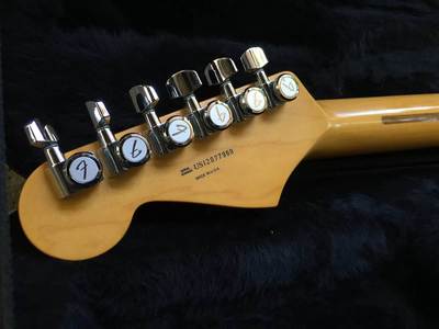 American Deluxe Stratocaster V Neck Headstock Back