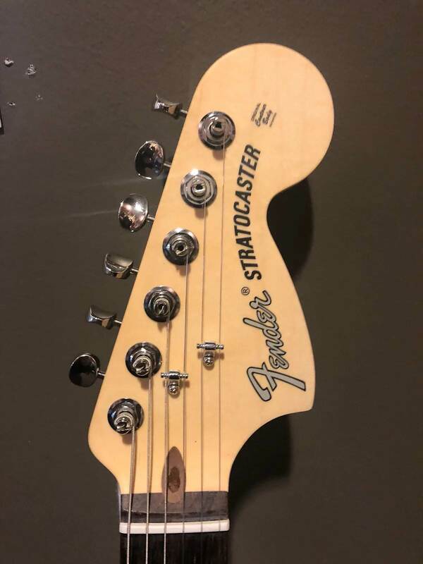 American Performer Stratocaster Headstock front