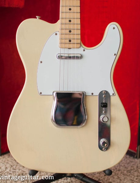 3-Ply 8-Hole White Plastic Pickguard, Courtesy of True Vintage Guitars