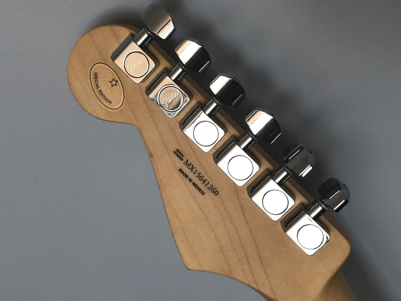 David Lozeau Stratocaster Voodoo Priest Model Headstock Back