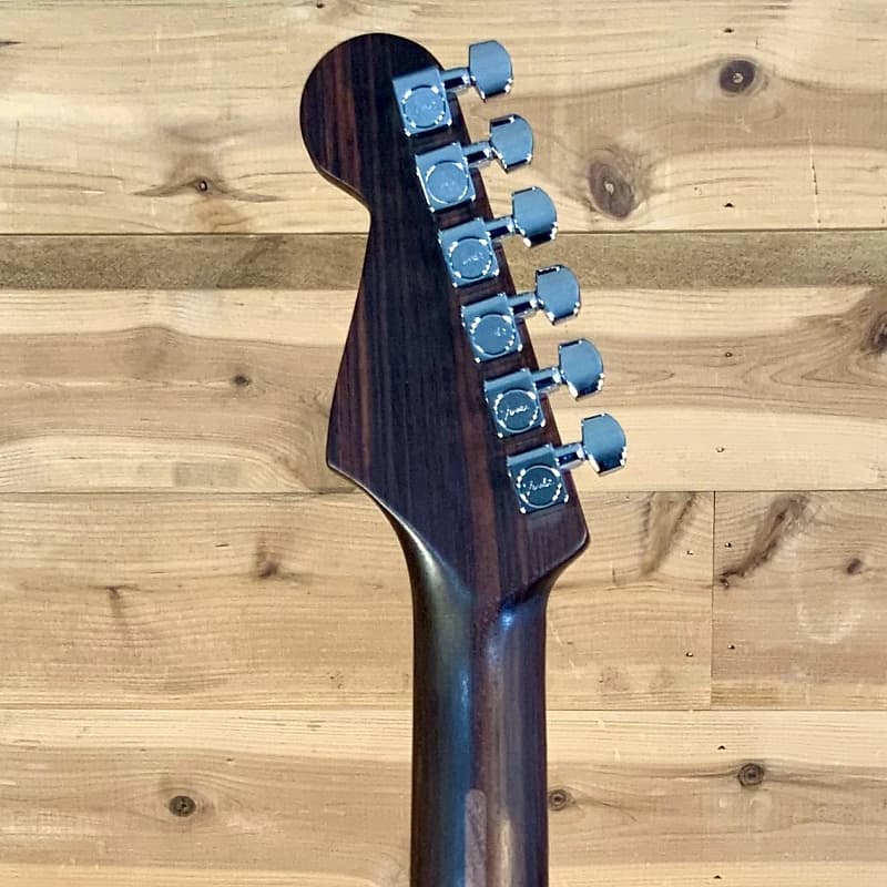 Rarities Flame Top Thinline Stratocaster Headstock Back