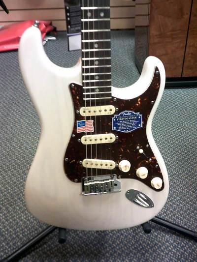 American Deluxe Ash Stratocaster Body front