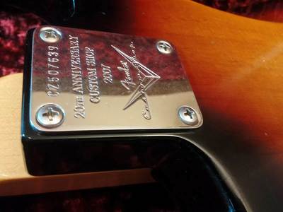 20th Anniversary Stratocaster Neck Plate