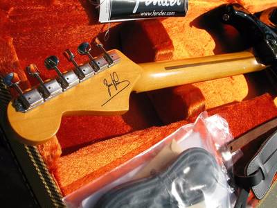 Dave Murray stratocaster Headstock Back