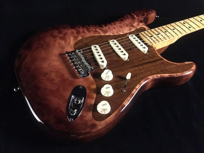 Limited Edition Fender Select Stratocaster Inlaid Pickguard Side