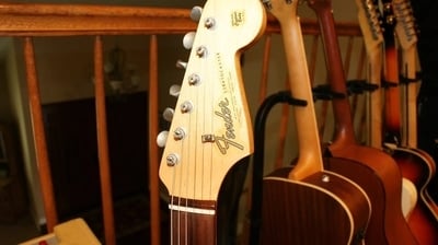 1965 Stratocaster Headstock front