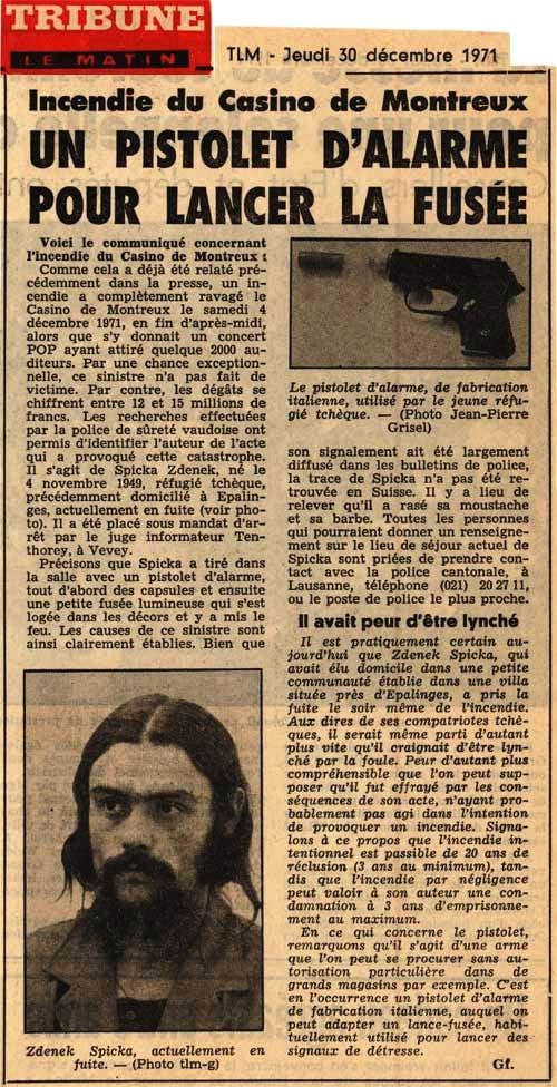 Ritaglio di giornale del 1971