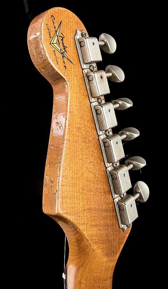 Limited 1960 Roasted Alder Stratocaster Heavy Relic headstock back side
